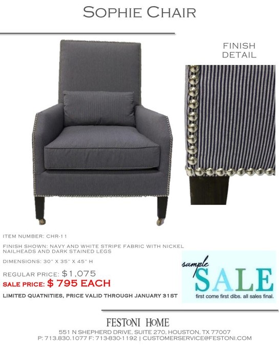 Chandeliers Festoni Sophie Chair Tearsheet Sale